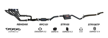 Redback Exhaust 2 1/2" Complete System for Holden Calais (09/1991 - 1995), Commodore (09/1991 - 04/1995) - Brixton 4x4 - Buy Online Now!